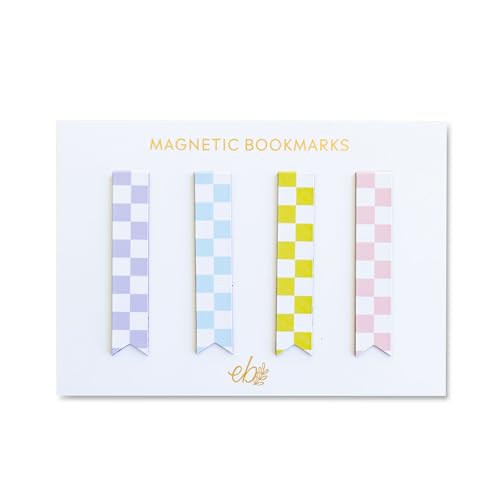 Elyse Breanne Design, 10,2 cm, Magnetische Lesezeichen, Seitenmarkierungen, Büroklammer, keine Beschädigung, sicherer Halt, für Romane, Tagebücher, Notizbücher, Planer, 4 Stück, Schachbrett Elyse Breanne Design, 10,2 cm, Magnetische Lesezeichen, Seitenmarkierungen, Büroklammer, keine Beschädigung, sicherer Halt, für Romane, Tagebücher, Notizbücher, Planer, 4 Stück, Schachbrett von Elyse Breanne Design