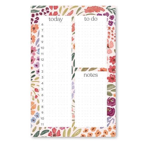 Elyse Breanne Design, 50 Seiten, bunt bedruckte Blätter, 21,6 x 14 cm, abreißbarer Notizblock, ewiger Kalender, To-Do-Liste, Aufgabendiagramm, Stundenplaner, Landblüten Elyse Breanne Design, 50 Seiten, bunt bedruckte Blätter, 21,6 x 14 cm, abreißbarer Notizblock, ewiger Kalender, To-Do-Liste, Aufgabendiagramm, Stundenplaner, Landblüten von Elyse Breanne Design