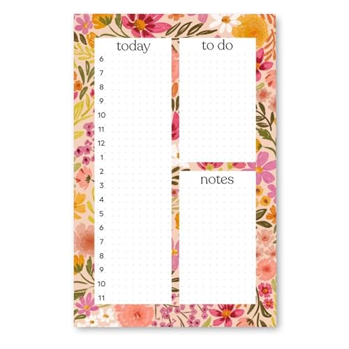 Elyse Breanne Design, 50 Seiten, bunt bedruckte Blätter, 21,6 x 14 cm, abreißbarer Notizblock, ewiger Kalender, To-Do-Liste, Aufgabendiagramm, Stundenplaner, Primelblüten Elyse Breanne Design, 50 Seiten, bunt bedruckte Blätter, 21,6 x 14 cm, abreißbarer Notizblock, ewiger Kalender, To-Do-Liste, Aufgabendiagramm, Stundenplaner, Primelblüten von Elyse Breanne Design