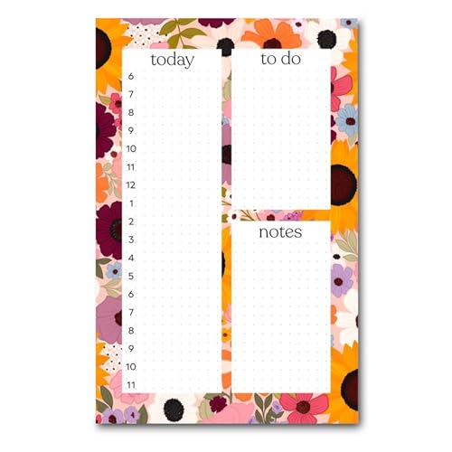Elyse Breanne Design, 50 Seiten, bunt bedruckte Blätter, 21,6 x 14 cm, abreißbarer Notizblock, ewiger Kalender, To-Do-Liste, Aufgabendiagramm, Stundenplaner, Regenbogengarten Elyse Breanne Design, 50 Seiten, bunt bedruckte Blätter, 21,6 x 14 cm, abreißbarer Notizblock, ewiger Kalender, To-Do-Liste, Aufgabendiagramm, Stundenplaner, Regenbogengarten von Elyse Breanne Design