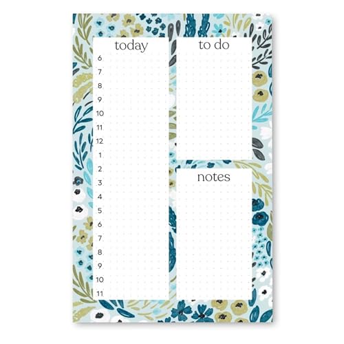 Elyse Breanne Design, 50 Seiten, bunt bedruckte Blätter, 21,6 x 14 cm, abreißbarer Notizblock, ewiger Kalender, To-Do-Liste, Aufgabendiagramm, Stundenplaner, Wasserfall-Blumenmuster Elyse Breanne Design, 50 Seiten, bunt bedruckte Blätter, 21,6 x 14 cm, abreißbarer Notizblock, ewiger Kalender, To-Do-Liste, Aufgabendiagramm, Stundenplaner, Wasserfall-Blumenmuster von Elyse Breanne Design