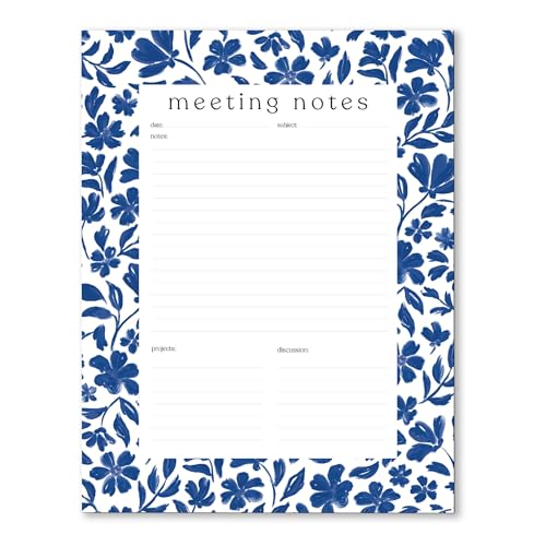 Elyse Breanne Design, 50 Seiten, bunt bedruckte Blätter, 21,6 x 27,9 cm, abreißbarer Notizblock, ewiger Kalender, To-Do-Liste, Aufgabendiagramm, Stundenplaner, Porzellan-Blumenmuster Elyse Breanne Design, 50 Seiten, bunt bedruckte Blätter, 21,6 x 27,9 cm, abreißbarer Notizblock, ewiger Kalender, To-Do-Liste, Aufgabendiagramm, Stundenplaner, Porzellan-Blumenmuster von Elyse Breanne Design