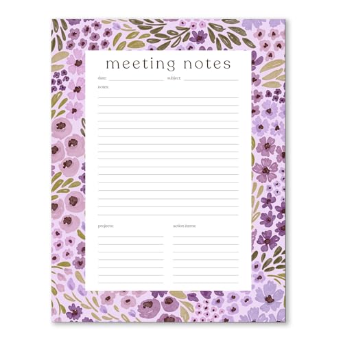Elyse Breanne Design, 50 Seiten, bunt bedruckte Blätter, 21,6 x 27,9 cm, abreißbarer Notizblock, ewiger Kalender, To-Do-Liste, Aufgabendiagramm, Stundenplaner, fliederfarbenes Blumenmuster Elyse Breanne Design, 50 Seiten, bunt bedruckte Blätter, 21,6 x 27,9 cm, abreißbarer Notizblock, ewiger Kalender, To-Do-Liste, Aufgabendiagramm, Stundenplaner, fliederfarbenes Blumenmuster von Elyse Breanne Design
