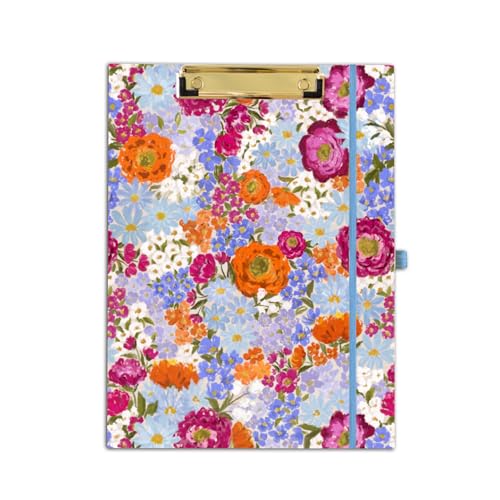 Elyse Breanne Design, Clipfolio, Portfolio und Klemmbrett, inklusive 40 linierten Blättern, Notizblock, integrierte Taschenmappen, um organisiert und professionell zu halten, Primavera Elyse Breanne Design, Clipfolio, Portfolio und Klemmbrett, inklusive 40 linierten Blättern, Notizblock, integrierte Taschenmappen, um organisiert und professionell zu halten, Primavera von Elyse Breanne Design