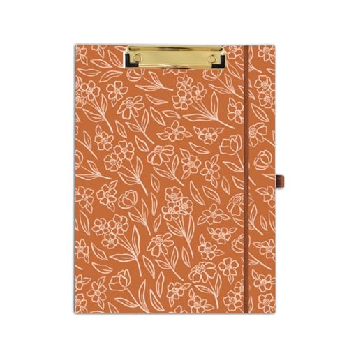 Elyse Breanne Design, Clipfolio, Portfolio und Klemmbrett, inklusive 40 linierten Blättern, Rechtsblock, integrierte Taschenmappen, um organisiert und professionell zu halten, Terrakotta Elyse Breanne Design, Clipfolio, Portfolio und Klemmbrett, inklusive 40 linierten Blättern, Rechtsblock, integrierte Taschenmappen, um organisiert und professionell zu halten, Terrakotta von Elyse Breanne Design