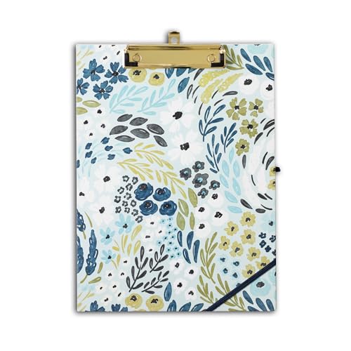 Elyse Breanne Design, Clipfolio, Portfolio und Klemmbrett, inklusive 40 linierten Blättern, Rechtsblock, integrierte Taschenmappen, um organisiert und professionell zu halten, Wasserfall-Blumenmuster Elyse Breanne Design, Clipfolio, Portfolio und Klemmbrett, inklusive 40 linierten Blättern, Rechtsblock, integrierte Taschenmappen, um organisiert und professionell zu halten, Wasserfall-Blumenmuster von Elyse Breanne Design