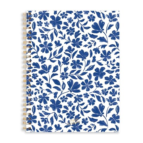 Elyse Breanne Design, College-Notizbuch, 70 Seiten, liniert, 21,6 x 27,9 cm, recyceltes Papier, laminierter weicher Einband, 1 Thema, Spiralbindung, Porzellan-Blumenmuster Elyse Breanne Design, College-Notizbuch, 70 Seiten, liniert, 21,6 x 27,9 cm, recyceltes Papier, laminierter weicher Einband, 1 Thema, Spiralbindung, Porzellan-Blumenmuster von Elyse Breanne Design