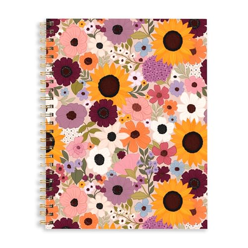Elyse Breanne Design, College-Notizbuch, 70 Seiten, liniert, 21,6 x 27,9 cm, recyceltes Papier, laminierter weicher Einband, 1 Thema, Spiralbindung, Regenbogengarten Elyse Breanne Design, College-Notizbuch, 70 Seiten, liniert, 21,6 x 27,9 cm, recyceltes Papier, laminierter weicher Einband, 1 Thema, Spiralbindung, Regenbogengarten von Elyse Breanne Design