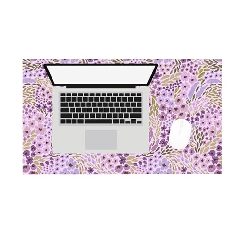 Elyse Breanne Design, Schreibtischunterlage für Computer, Tastatur, Maus, Schreibtischschutz, rutschfeste Gummi-Rückseite, 35,6 x 61 cm, klein, lila Blumenmuster Elyse Breanne Design, Schreibtischunterlage für Computer, Tastatur, Maus, Schreibtischschutz, rutschfeste Gummi-Rückseite, 35,6 x 61 cm, klein, lila Blumenmuster von Elyse Breanne Design