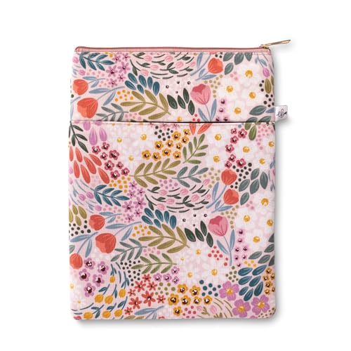 Elyse Breanne Design, Tablet-Hülle, 9-11 Zoll (22,9 - 27,9 cm), Tragetasche, Reißverschluss oben, Vordertasche, Sommerwiesen von Elyse Breanne Design
