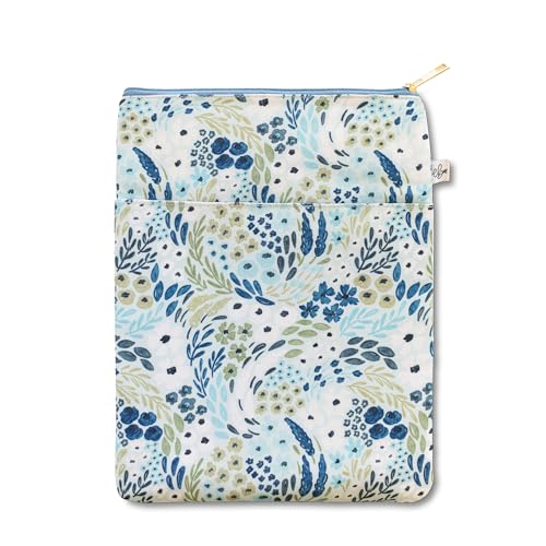 Elyse Breanne Design, Tablet-Hülle für 9-11 Zoll (22,9 - 27,9 cm), Tragetasche, Reißverschluss oben, Vordertasche, Wasserfall-Blumenmuster von Elyse Breanne Design
