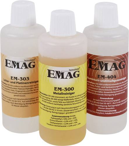 Emag Set EM-303, EM-300, EM404 Reinigungskonzentrat-Set Werkstatt 300ml von Emag