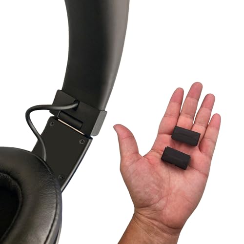 Emalpe Ersatz-Scharniere für kabellose Over-Ear-Kopfhörer von Skullcandy Crusher (2 Seiten, schwarz), Emalpe24 von Emalpe