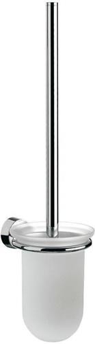 Emco Toilettenbürstengarnitur RONDO 2 Beh Kr-Gl sat Bürstengriff chrom chrom von Emco