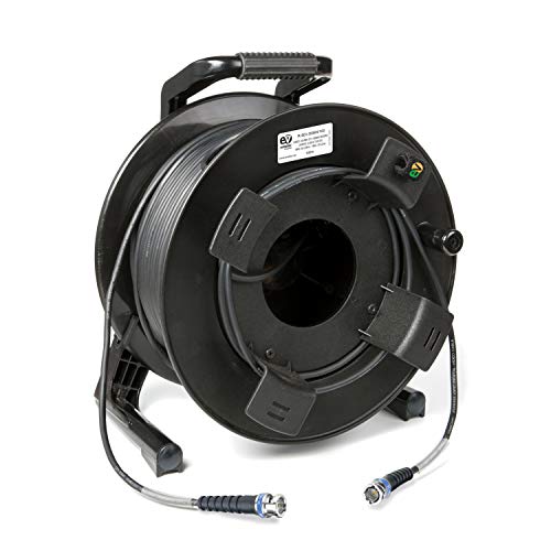 Emelec VíasCom R-SDI-3006N/100-100m 3G-SDI Videokabel (0.8/3.75/6.0) montiert auf Kabelhalter mit BNC 3G-SDI - Unipoliger Leiter - Farbe schwarz - Flexibles PVC von Emelec VíasCom