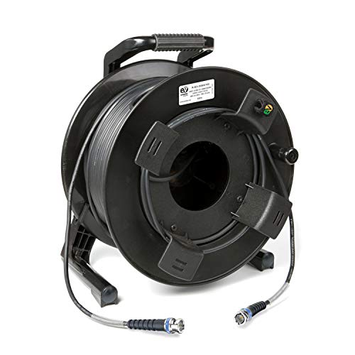 Emelec VíasCom R-SDI-3006N/120-120m Videokabel 3G-SDI (0.8/3.75/6.0) montiert auf Kabelhalter mit BNC 3G-SDI - Unifilar Leiter, Schwarz - Flexibles PVC von Emelec VíasCom