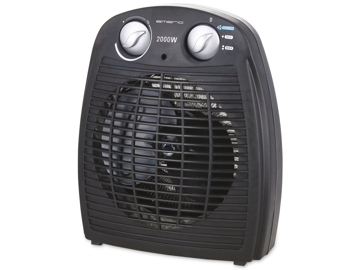 EMERIO Heizlüfter FH-106737.2, 2000 W, schwarz von Emerio