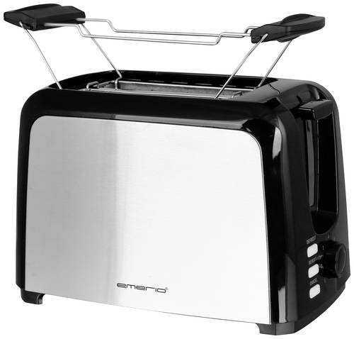 EMERIO TO-123924 Toaster mit Brötchenaufsatz Schwarz von Emerio