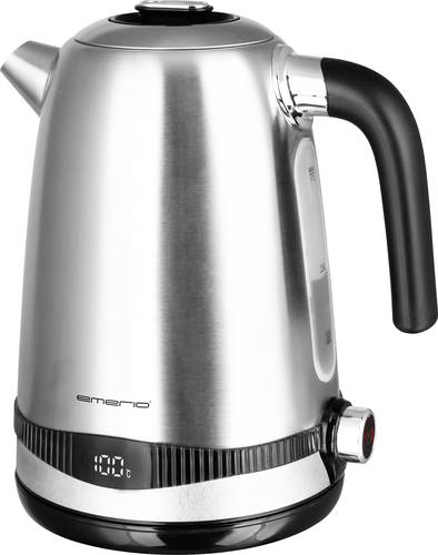 EMERIO WK-124658.1 Wasserkocher schnurlos, BPA-frei Silber, Schwarz von Emerio