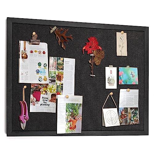 Emfogoo Pinnwand Groß mit Leinen, Pinnwand Kork 60x45CM, Pinwand mit Holzrahmen für Küche Büro Schule Heim Kinderzimmer Wand Dekoration Aufhängen, Korktafel mit 20 Pinnnadeln, 1 Stück(Vintage Schwarz) Emfogoo Pinnwand Groß mit Leinen, Pinnwand Kork 60x45CM, Pinwand mit Holzrahmen für Küche Büro Schule Heim Kinderzimmer Wand Dekoration Aufhängen, Korktafel mit 20 Pinnnadeln, 1 Stück(Vintage Schwarz) von Emfogoo