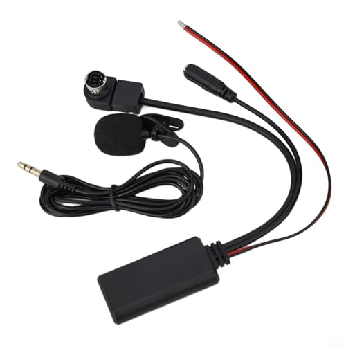 Emiif Autoradio 5.0 AUX-Audio-Adapterkabel für Alpine IDA-X Serie mit klarem Sound-Mikrofon von Emiif