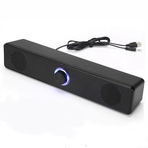 Emiif Heimkino-USB-Lautsprecher mit kabelgebundenen / kabellosen Optionen für TV, PC, Laptop, stilvolles Design, passt zu jeder Einrichtung (Lademodell) von Emiif