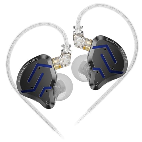 Emiif KZ-ZSN PRO 2-Kreis-Eisen-In-Ear-Kopfhörer, bewegliches Eisen, HiFi, Bühnengang, Schwarz von Emiif