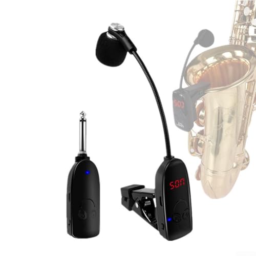 Emiif Kabelloses Mikrofon für Saxophon und Trompete flexibel und nutzbar von Emiif