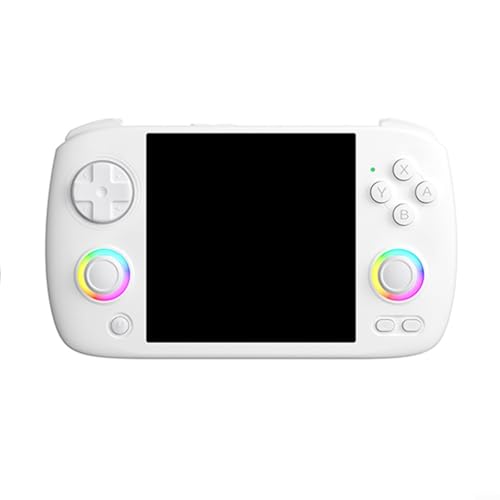 Emiif RG Cubexx Retro-Handheld-Spielkonsole, 10 cm IPS-Bildschirm, 8000+ Spiele, 5G, WLAN, BT 4.2, RGB-LED, Game Boy (weiß) von Emiif
