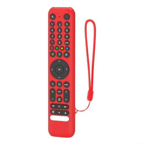 Emiif Silikon-Schutzhülle für TCL RC716/RC833 Sprachfernbedienung, leicht, rutschfest, stoßdämpfende Schale für TV-Fernbedienung, Rot Emiif Silikon-Schutzhülle für TCL RC716/RC833 Sprachfernbedienung, leicht, rutschfest, stoßdämpfende Schale für TV-Fernbedienung, Rot von Emiif