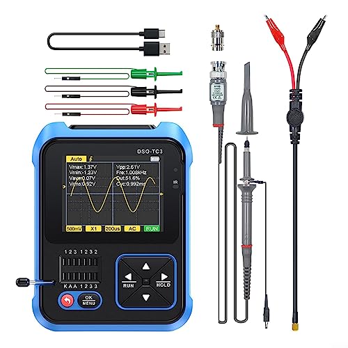 FUBESK Digitales Hand-Oszilloskop-Transistor-Tester, Funktionssignalgenerator-Messgerät von Emiif