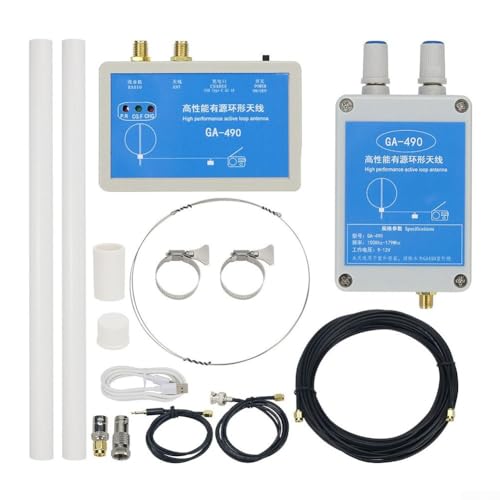 GA 490 Performance Active Loop Antenne für Radios & S DR Receiver, hohe Empfangsleistung, UKW/Kurzwelle/mittlere Welle/Luftfahrtfrequenz, Außeninstallation empfohlen GA 490 Performance Active Loop Antenne für Radios & S DR Receiver, hohe Empfangsleistung, UKW/Kurzwelle/mittlere Welle/Luftfahrtfrequenz, Außeninstallation empfohlen von Emiif