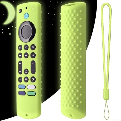 Silikon-Schutzhülle für Fire TV-Fernbedienung, stoßfestes und leichtes Design (grün) von Emiif