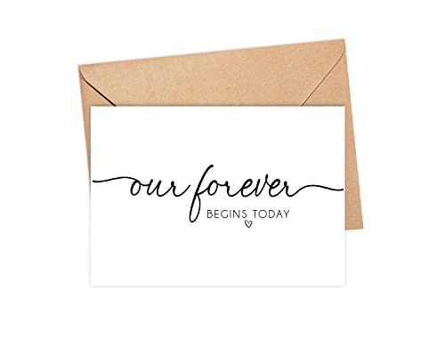Groom Card From Bride On Our Wedding Day Stationery – Husband To Be Letter – Liebesgeschenk für ihn von der Frau – Marry You Vows – Our Forever Begins Today von Emily gift