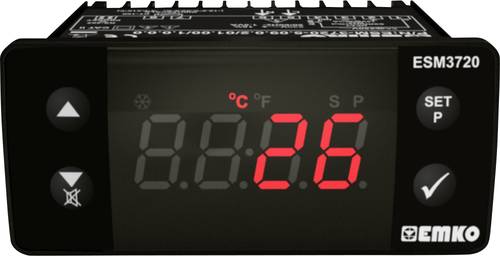 Emko ESM-3720.8.12.0.2/01.00/1.0.0.0 2-Punkt und PID Regler Temperaturregler PTC -50 bis 130°C SSR von Emko