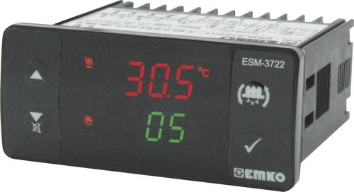 Emko ESM-3722.5.5.5.0.2/01.01/1.0.0 Temperaturregler Relais 3 A, SSR (L x B x H) 65 x 76 x 35mm von Emko