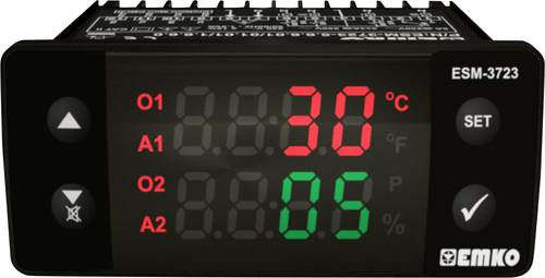 Emko ESM-3723.2.3.5.0.1/01.01/1.0.0.0 2-Punkt und PID Regler Temperaturregler NTC 0 bis 100°C Relai von Emko