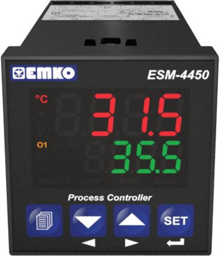 Emko ESM-4450.1.20.1.1/00.00/0.0.0.0 2-Punkt, P, PI, PD, PID Temperaturregler Pt100, J, K, R, S, T - von Emko