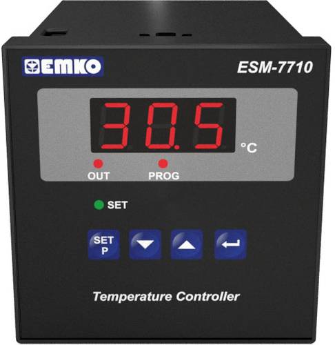 Emko ESM-7710.2.03.0.1/01.00/2.0.0.0 2-Punkt-Regler Temperaturregler Pt100 -50 bis 400°C Relais 7A von Emko