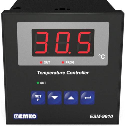 Emko ESM-9910.2.14.0.1/01.00/2.0.0.0 2-Punkt-Regler Temperaturregler Pt1000 -50 bis 400°C Relais 7A von Emko