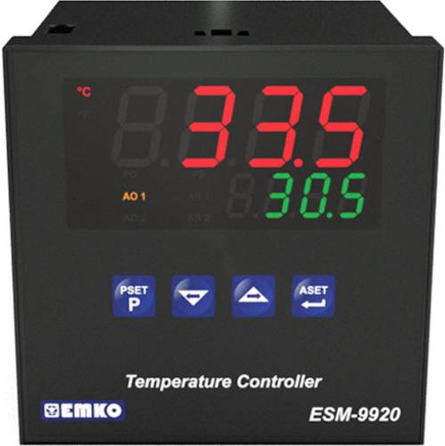 Emko ESM-9920.2.20.0.1/01.02/0.0.0.0 2-Punkt, P, PI, PD, PID Temperaturregler Pt100, J, K, R, S, T - von Emko