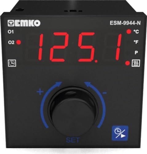 Emko ESM-9944-N 2-Punkt-Temperaturregler, P, PI, PD, PID Pt100, J, K, R, S, -200 bis 1700 °C, Relais 7 A, 96 x 96 x 96 mm, LxBxH Emko ESM-9944-N 2-Punkt-Temperaturregler, P, PI, PD, PID Pt100, J, K, R, S, -200 bis 1700 °C, Relais 7 A, 96 x 96 x 96 mm, LxBxH von Emko