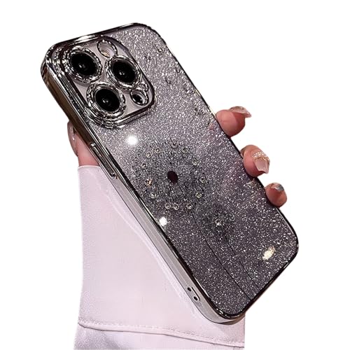 Emlivi Glitzer Hülle für iPhone 13 Mini,Diamant Transparente Handyhülle Soft TPU Dünn Bling Case Löwenzahn Galvanisierenter Cover Sparkle Strass Stoßfest Schutzhülle für iPhone 13 Mini, Schwarz Emlivi Glitzer Hülle für iPhone 13 Mini,Diamant Transparente Handyhülle Soft TPU Dünn Bling Case Löwenzahn Galvanisierenter Cover Sparkle Strass Stoßfest Schutzhülle für iPhone 13 Mini, Schwarz von Emlivi