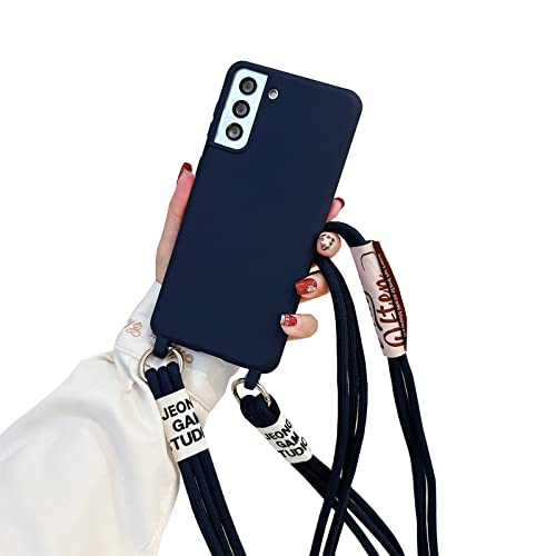 Emlivi Handykette Hülle für Samsung Galaxy S20FE Necklace Handyhülle Nylon Schultergurt Weich TPU Cover mit Kordel zum Umhängen Schutzhülle mit Stylische Band Case für Galaxy S20FE, Blau von Emlivi