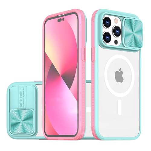 Emlivi Hülle Kameraschutz kompatibel für iPhone 12 Stylisch Silikon Schutzhülle mit Camera Slider Schutz Matte Hart Translucent Handyhülle Anti-Scratch Case Cover für iPhone 12 (6,1''), Hellblau von Emlivi