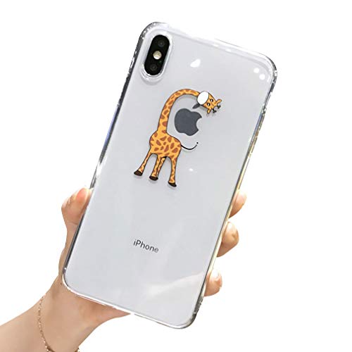 Emlivi Hülle für iPhone 12 Mini: Ultra-dünn Crystal Clear Silikon Schutzhülle Stoßfest TPU Weich Durchsichtige Silikon Hülle für Apple iPhone 12 Mini (5,4 Zoll) Case Cover, Giraffe von Emlivi