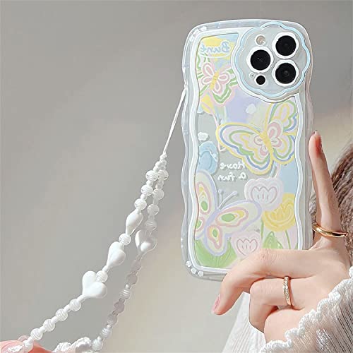 Emlivi Hülle für iPhone XS mit Perlen Armband Blumen Mode Handyhülle Wellen Schutzhülle Süß Erdbeere Bumper Cover Weich Silikon TPU Case für iPhone X, Farbe Schmetterling Emlivi Hülle für iPhone XS mit Perlen Armband Blumen Mode Handyhülle Wellen Schutzhülle Süß Erdbeere Bumper Cover Weich Silikon TPU Case für iPhone X, Farbe Schmetterling von Emlivi