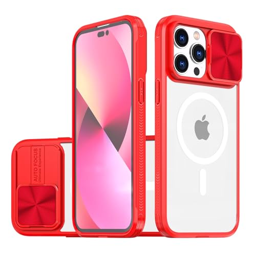 Emlivi Hülle kameraschutz kompatibel Mit iPhone 11 Pro(5,8") Weich Kanten Stoßfeste Anti-Scratch Hülle Matte Transparent Kamera Schutz Handyhülle Slide Kameraschutz für Apple iPhone 11 Pro (Rot) von Emlivi