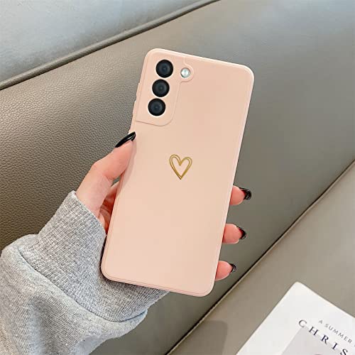 Emlivi Kompatibel mit Samsung Galaxy A71 Handyhülle Mädchen Hülle Gold Liebesherz Weich Silikon TPU Bumper Cover Süßes Gold Love Slim Stoßfest Schutzhülle für Samsung A71 Case, Rosa Emlivi Kompatibel mit Samsung Galaxy A71 Handyhülle Mädchen Hülle Gold Liebesherz Weich Silikon TPU Bumper Cover Süßes Gold Love Slim Stoßfest Schutzhülle für Samsung A71 Case, Rosa von Emlivi