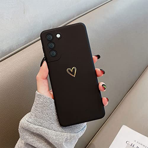 Emlivi Kompatibel mit Samsung Galaxy A71 Handyhülle Mädchen Hülle Gold Liebesherz Weich Silikon TPU Bumper Cover Süßes Gold Love Slim Stoßfest Schutzhülle für Samsung A71 Case, Schwarz Emlivi Kompatibel mit Samsung Galaxy A71 Handyhülle Mädchen Hülle Gold Liebesherz Weich Silikon TPU Bumper Cover Süßes Gold Love Slim Stoßfest Schutzhülle für Samsung A71 Case, Schwarz von Emlivi